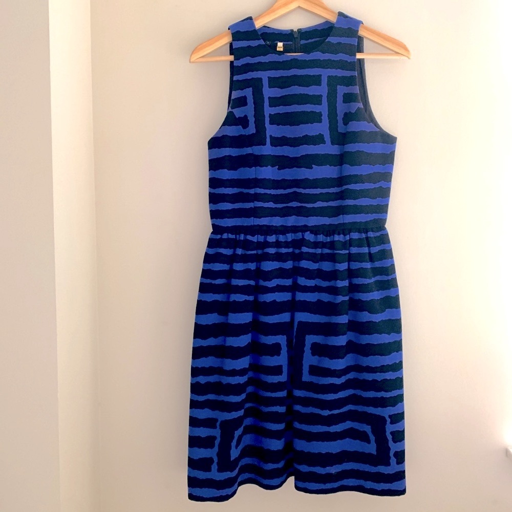 Bloomingdales High Neck Cotton Dress